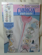 Daisy Kingdom No Sew Cardigan Cut Outs Appliqué #11442 Victorian Hankies Craft