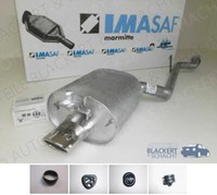 Imasaf ESD Auspuff Endtopf+Anbauteile für Mercedes SLK 200+230 Kompressor (R170)