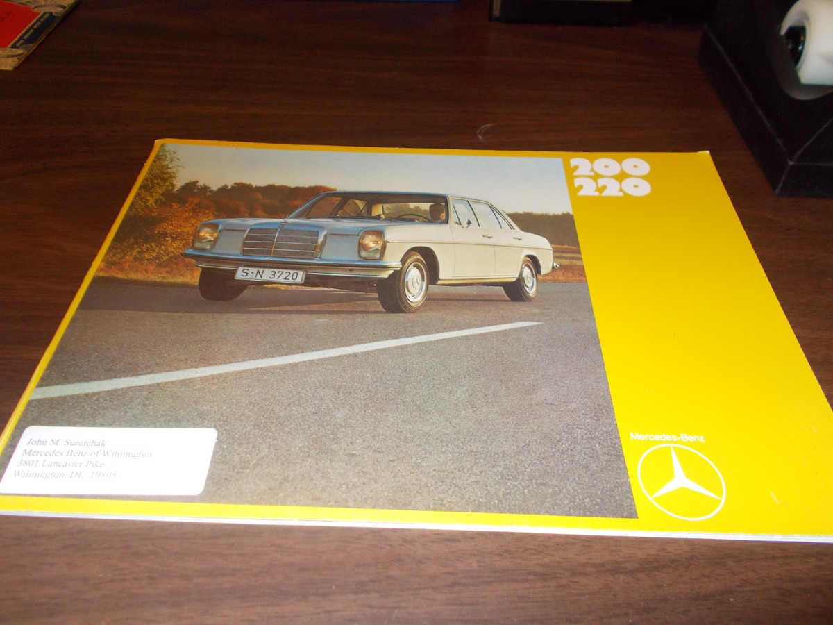 1970 Mercedes 200/220 28-Page Sales Catalog | eBay