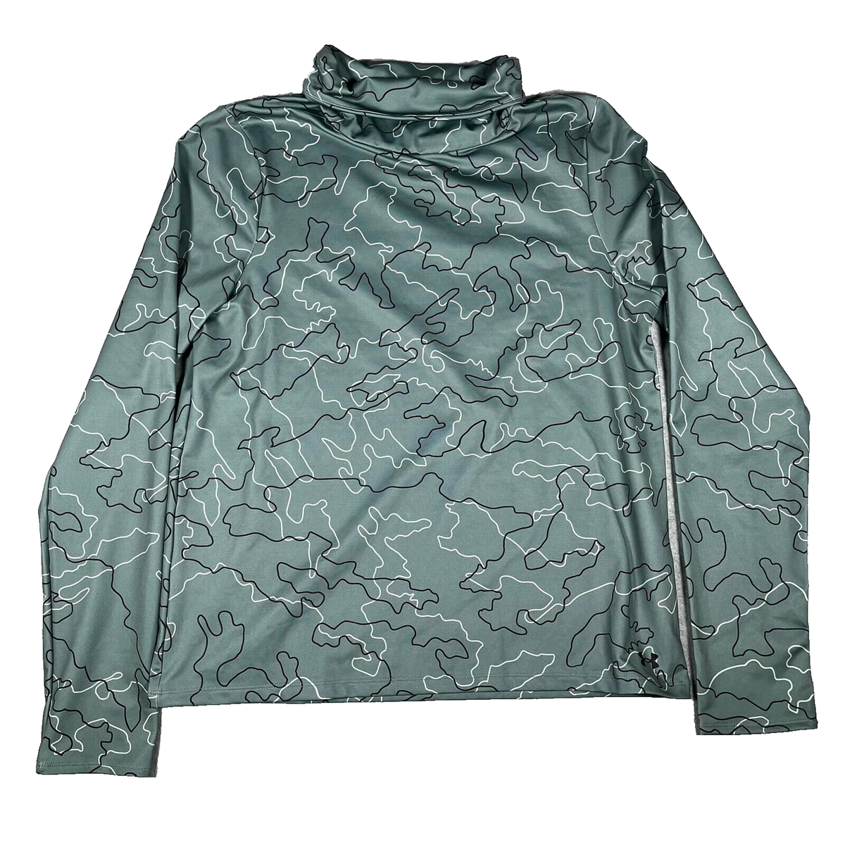 Under Armour Long Sleeve Mock Neck Pullover Thermal Shirt Womens M