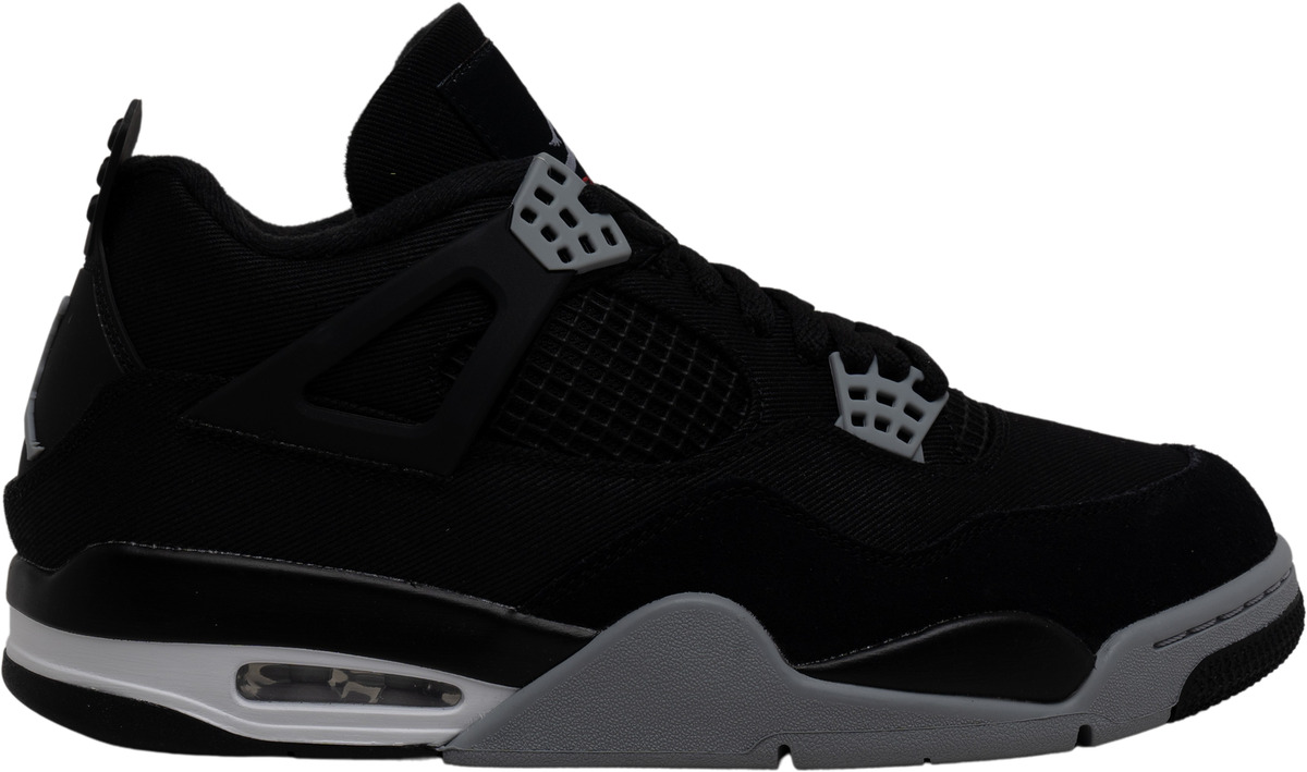 BUY Air Jordan 4 Black Canvas