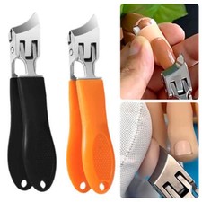 2026 Wide Jaw Opening Anti-Splash Slanted Nail Clipper, Curved Nail Clipper