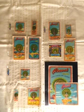 17  Rare Vintage Peacock Super-Charged Po-Sing Firecracker Firework Label Lot