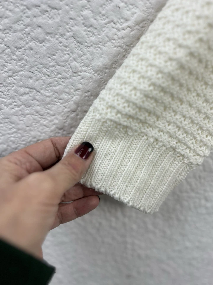 Jasson Maxwell Cardigan Duster 毛衣女式 M 长夹克开襟面霜 — 第 2/4 张图片