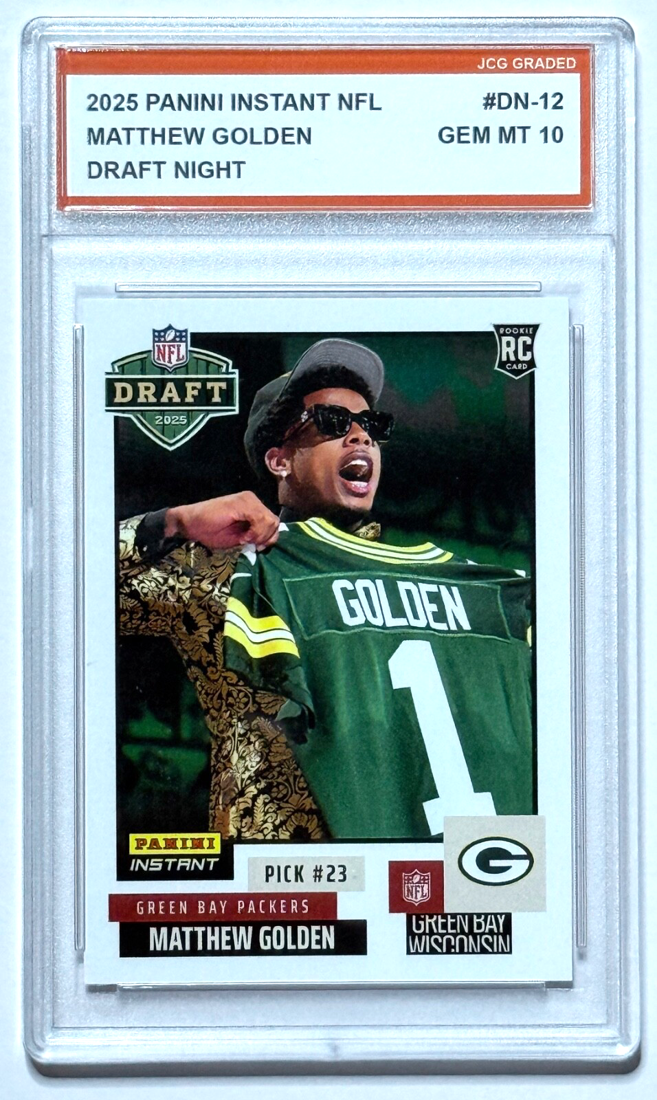 Matthew Golden 2025 Panini Instant NFL Draft DN-12 PSA 10 Gem Mint