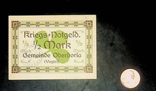 1921 Germany OBERDORLA 50  Phennig Banknote / Notgeld