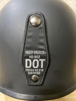 Harley Davidson Helmet HD-B02 Matte Black Biker Riding Helmet Size