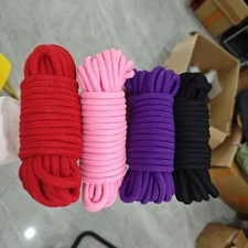 10M Cotton Ropes Restraint Shibari Rope Slave Women Men Bondage BDSM 4 Colors