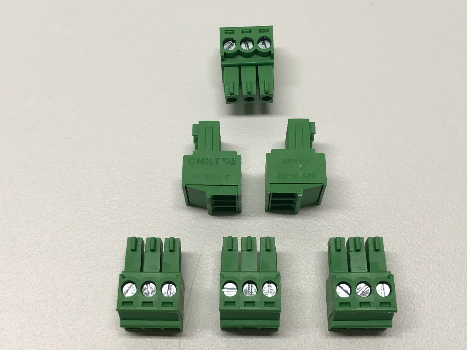 Phoenix Connector Phoenix Contact PCB Screw Terminal Block 3 pin 3.5mm Set of 6