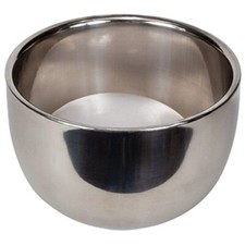 STAINLESS STEEL SHAVE SOAP BOWL SHAVE SOAP PUCK SET