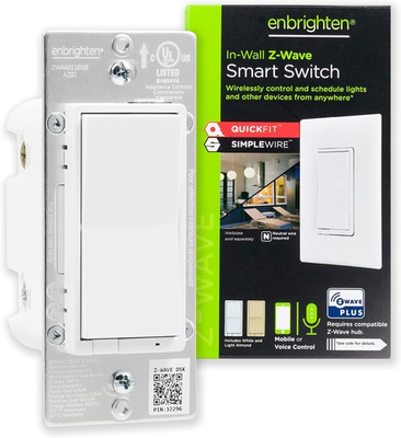 #ad #ad Enbrighten Z Wave In Wall Smart Light Switch with QuickFit and SimpleWire $49.56