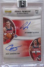 Panini NBA Rookie Premier Signatures Kyshawn George Bub Carrington Dual Auto /10
