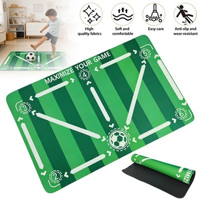 Fußball Trainingsmatte Fußballtraining Teppich 90*60cm Rutschfest Faltbar Mobil