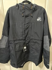Bass Pro Shops Men's Size XL Bone-Dry HPR Rain Jacket Fishing Black Gray