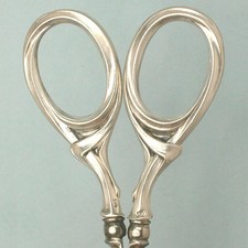 Antique Sterling Silver Art Nouveau Embroidery Scissors * Germany * Circa 1900s