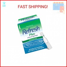 Refresh Plus Lubricant Eye Drops, Preservative Free, Single Use Containers, 30 C