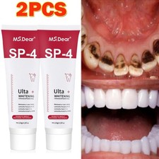 2PCS Sp-4 Probiotic Whitening Toothpaste Brightening Fresh Breath Teeth Cleaning
