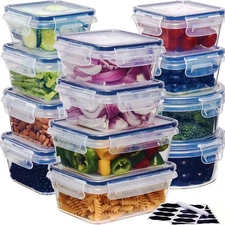 8pcs Luxury Food Storage Container set of high quality - sealed design, BPA free