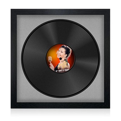 12'' Vinyl Schallplatten Display Rahmen Quadratisch LP Musik Erinnerungsstücke Rahmen Schwarz Eiche Weiß
