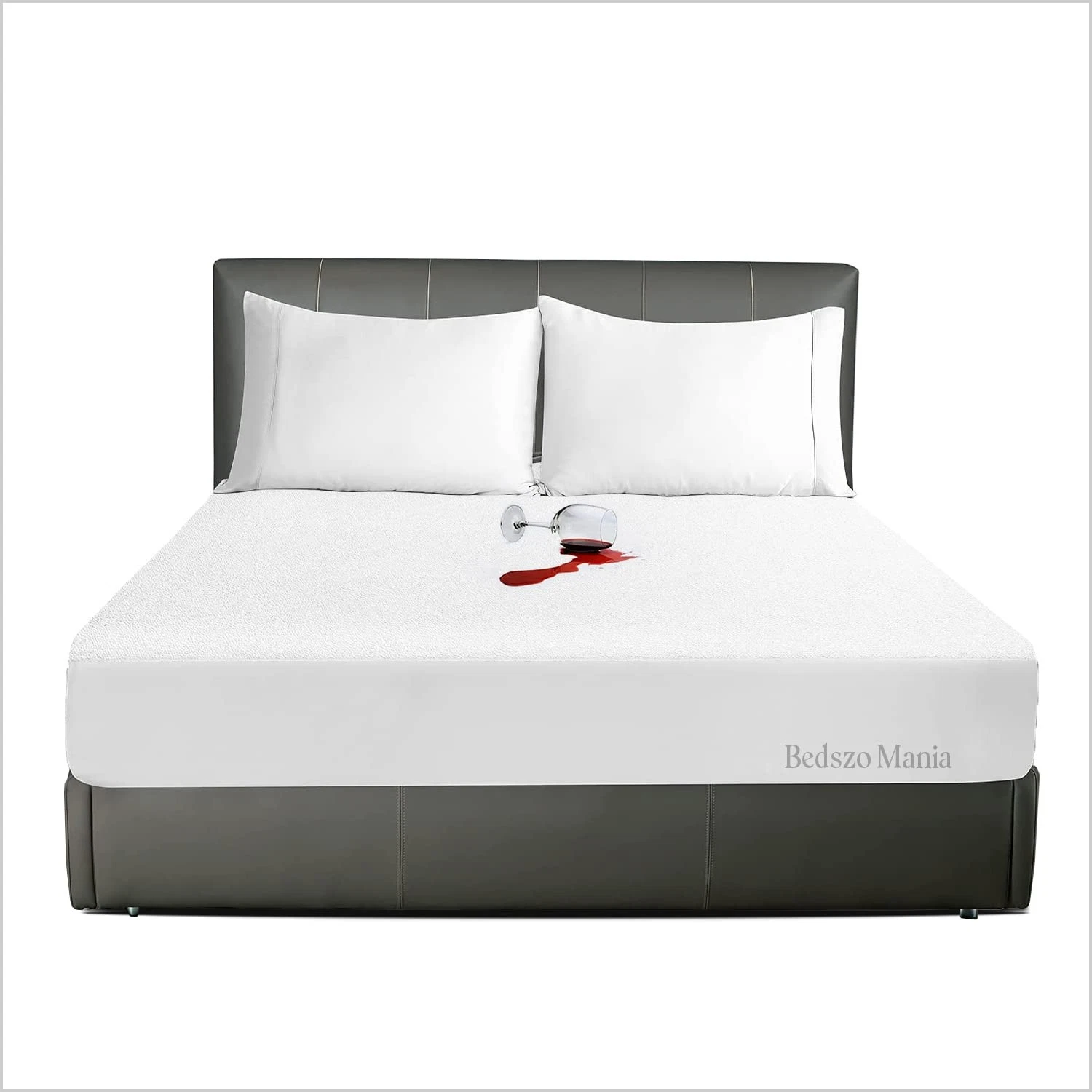 Short Alaskan King Size 80x108” with 18”inch Deep Pocket White Color Mattress...
