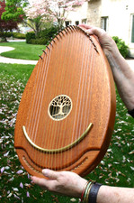 Deluxe Mahogany-Cherry Reverie Harp, Musicmakers, Complete Set, Unused