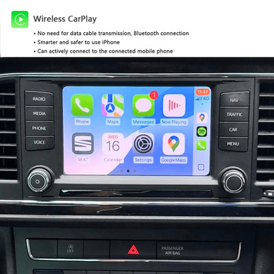 Seat Leon MK3 2016-2019 Wireless Apple CarPlay Android Auto Kit MIB1 MIB2