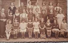 ancienne cp photo école de Saint Servais 1935