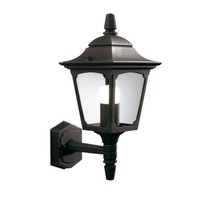 Rustikale Wandleuchte Frankie Schwarz Aluminium IP44 AußEnlampe Laterne Hof Haus