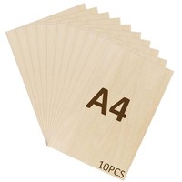 Wisyok 10 StüCk Sperrholaplatte 2Mm A4 Holzplatten Modellbau 300X210X2Mm