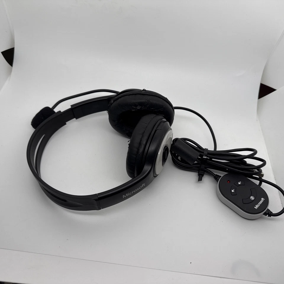 Microsoft LifeChat LX-3000 Headset Headphones Gaming Office Etc TESTED - Image 4 of 4