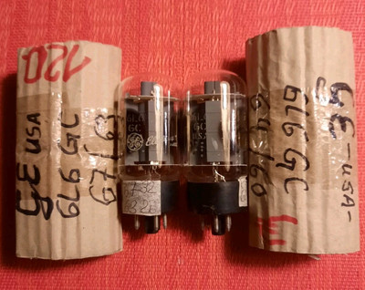 GENERAL ELECTRIC- 6L6GC VINTAGE POWER DUO - USA