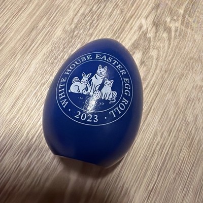 BIDEN 2023 BLUE WHITE HOUSE EASTER EGG PRESIDENT DEMOCRAT COMMANDER WILLOW