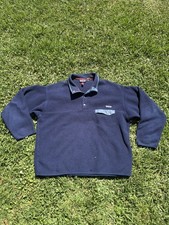 Vintage 90s Patagonia Synchilla 1/4 Snap Pullover Fleece Size XL Blue Purple USA