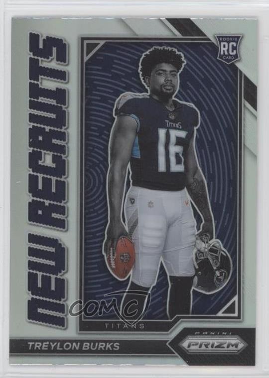 2022 Panini Prizm New Recruits Silver Prizm Treylon Burks #NR-8 Rookie RC