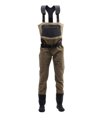 Grundens 90000-356-4309 Men's Boundary Stockingfoot Wader-Stone/Otter-MD TALL