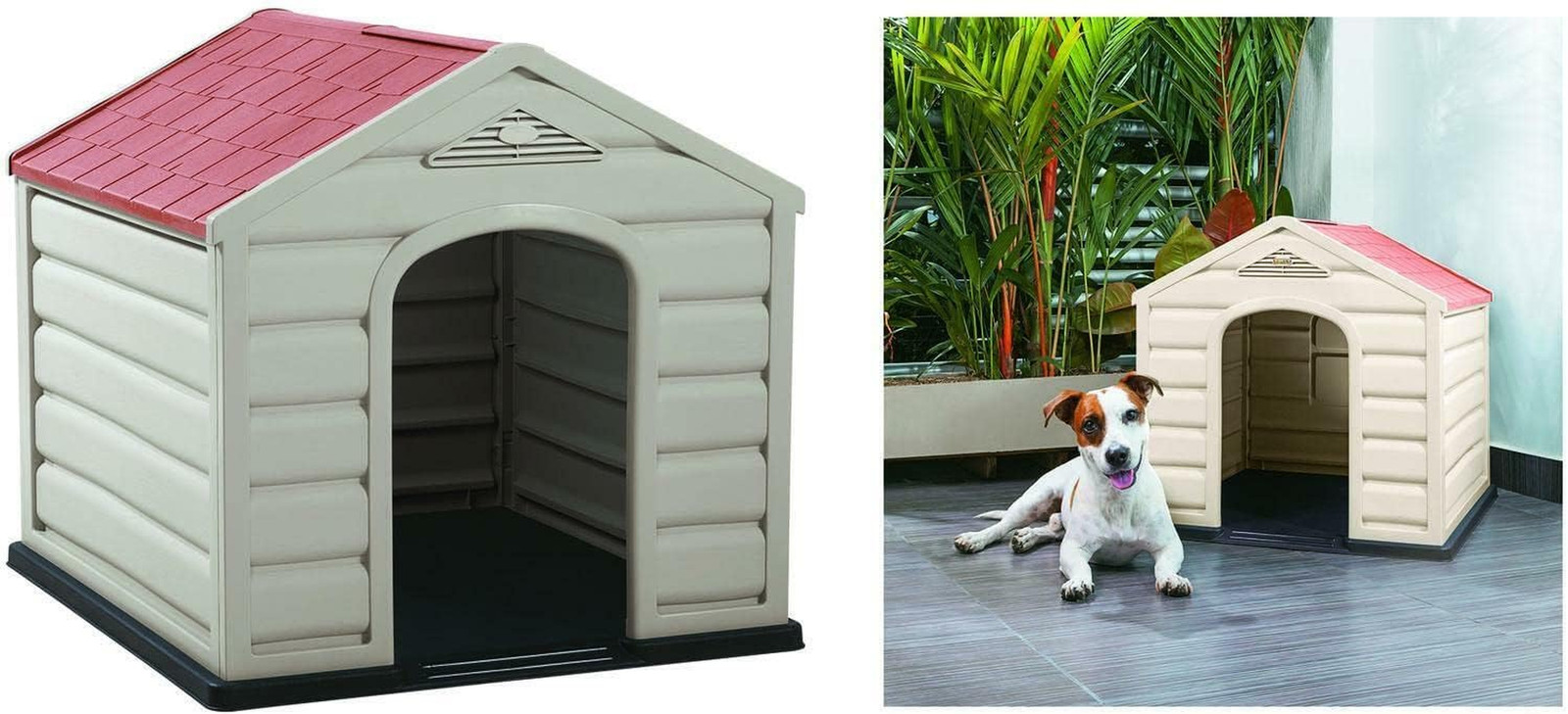 Happy House Cuccia per Cani in Resina PLASTICA Puppy Taglia Media Medium 61X68X5