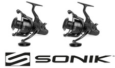 2x SONIK XTRACTOR+ FS 6000 - Freespool Bait Runner Reel Carp Coarse Fishing