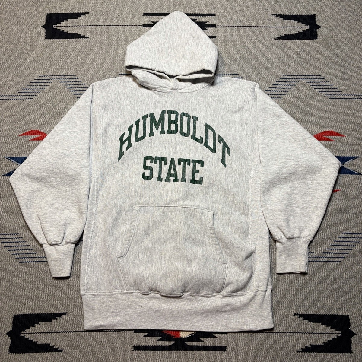 Vintage 90s Humboldt State Champion Reverse Weave Pullover Hoodie