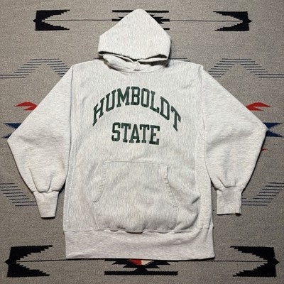 Vintage 90s Humboldt State Champion Reverse Weave Pullover Hoodie