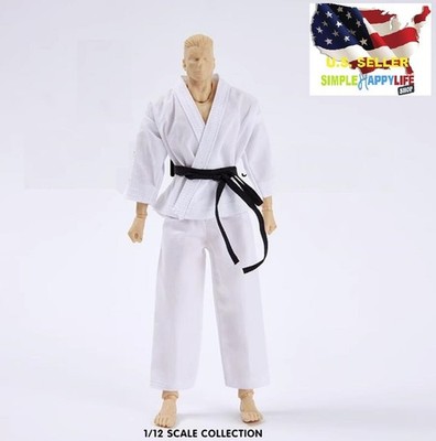 1/12 scale white Judo clothes for 6'' figure SHF Nota Mezco MixMax PHICEN  USA 