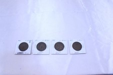 Lot of 4 Great Britain 1 Penny Coins 1905, 1911, 1914, 1921 Various Conditions