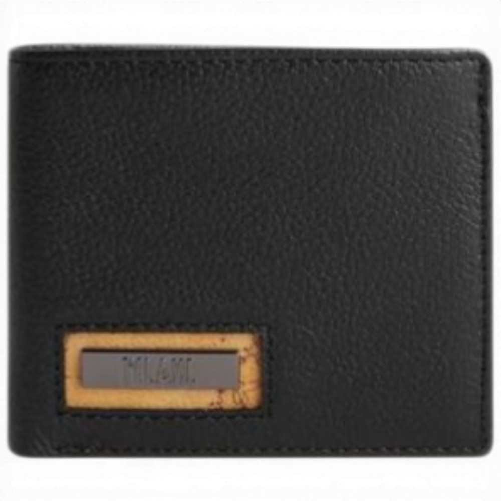 ALVIERO MARTINI 1 CLASSE Western Leather Portemonnaie Schwarz Leder