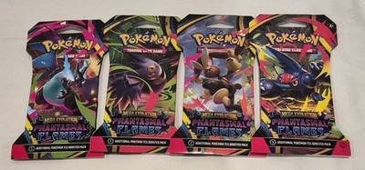 Mega Evolution ''Phantasmal Flames'' Sleeves Booster Pack (Set of 4)
