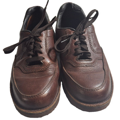 Eva-Tech Footonic II Brown Leather Oxford Sneaker Cushion Shoes Men US 7.5 D