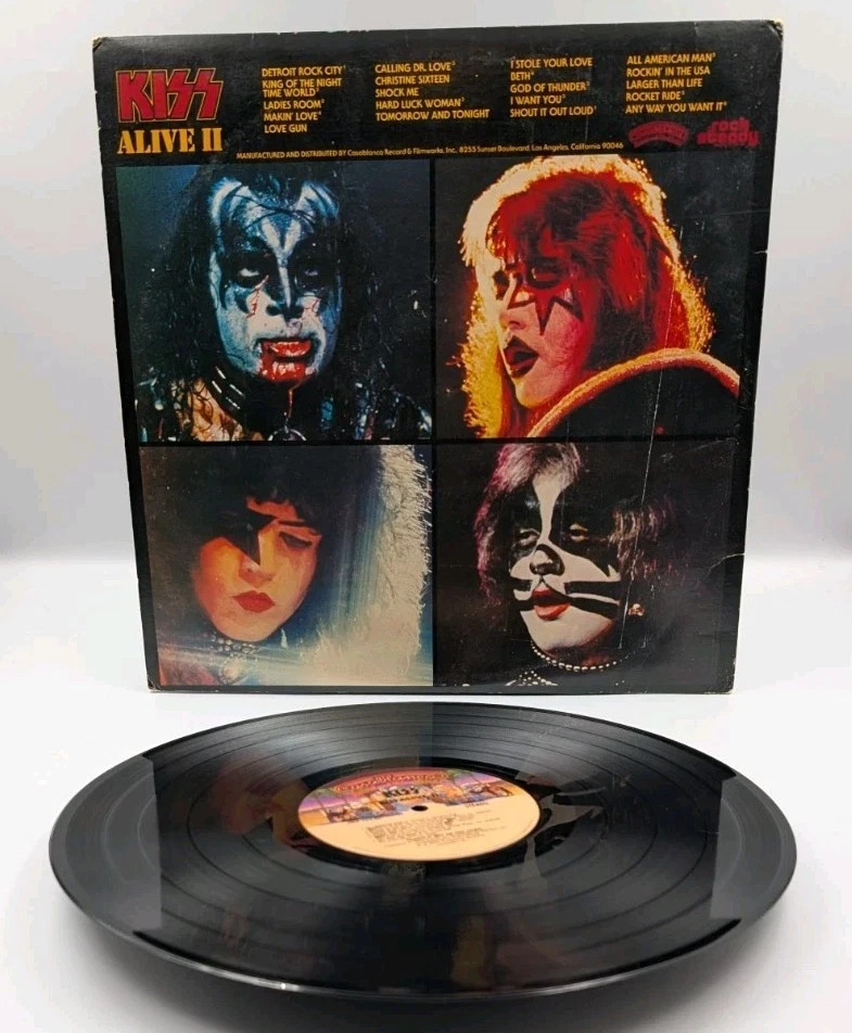 Kiss – Alive II 2xLP (1977 Casablanca NBLP 7076-2) VG Gatefold + Inserts Rare - Image 4 of 4
