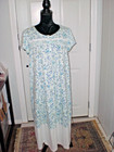 CROFT & BARROW Size L Preowned Blue with A  Floral Pattern Nightgown — photo 1
