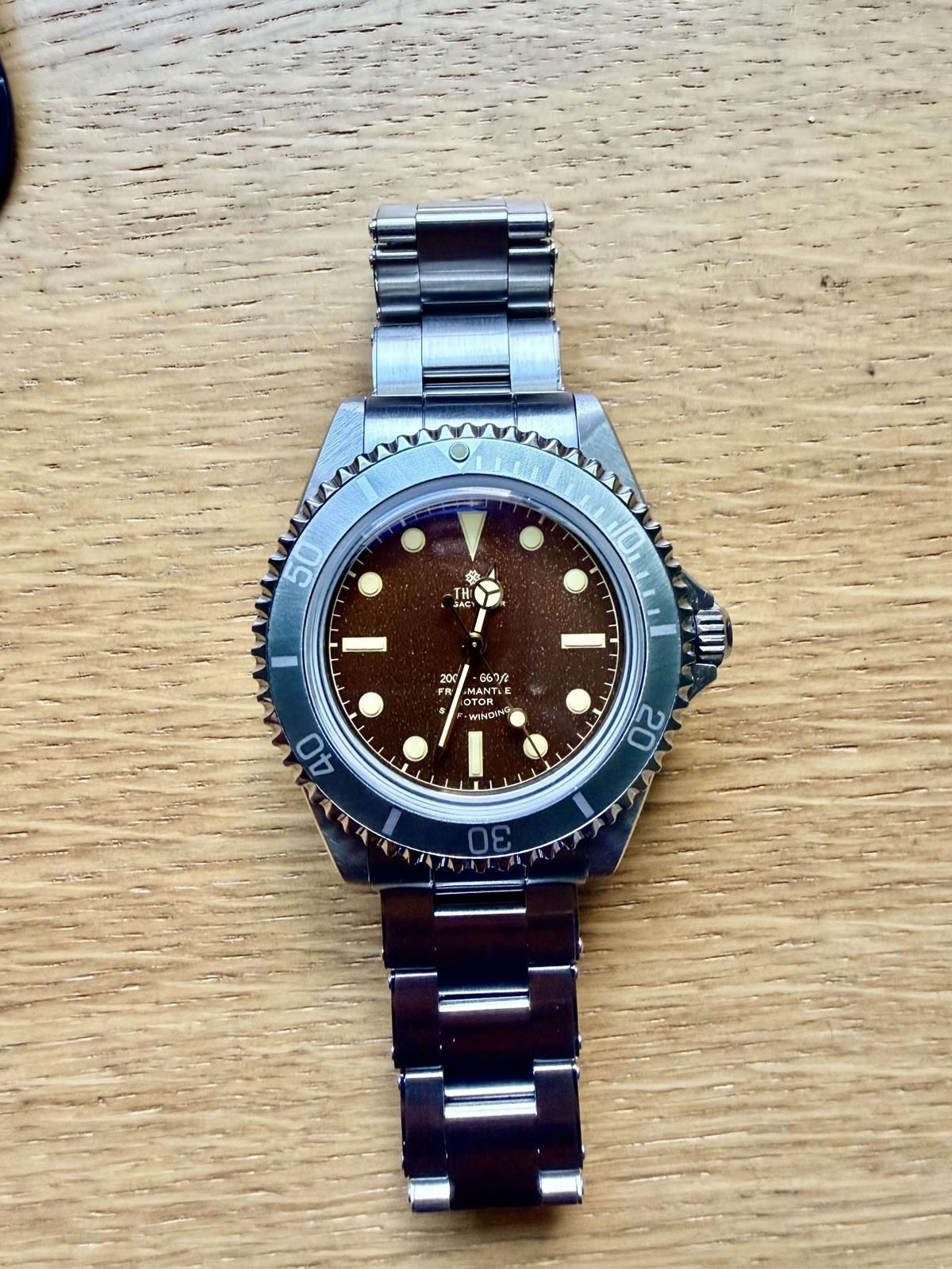 Thorn T023 v2 Frogmantle Diver Brown Tropical Dial  With Box and Paper