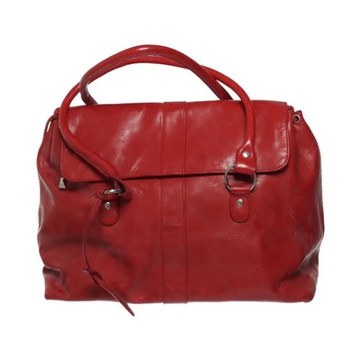 Laura Clement La Redoute, Handtasche, Damen, Baumwolle/Leder, Rot #Kw4