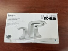 NEW KOHLER Rubicon 4 in.Centerset 2 Handle Bathroom Faucet in Chrome B68