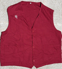 Target Stores Employee Work Red Vest Uniform Size XL